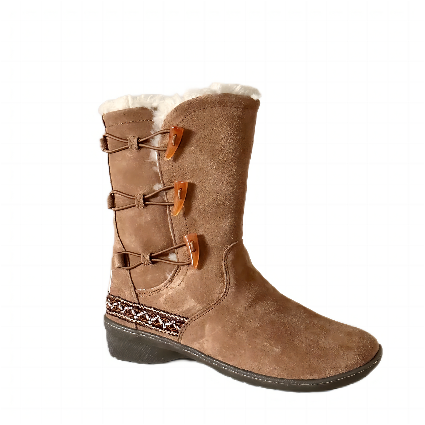 Three Toggle Boots Chestnut