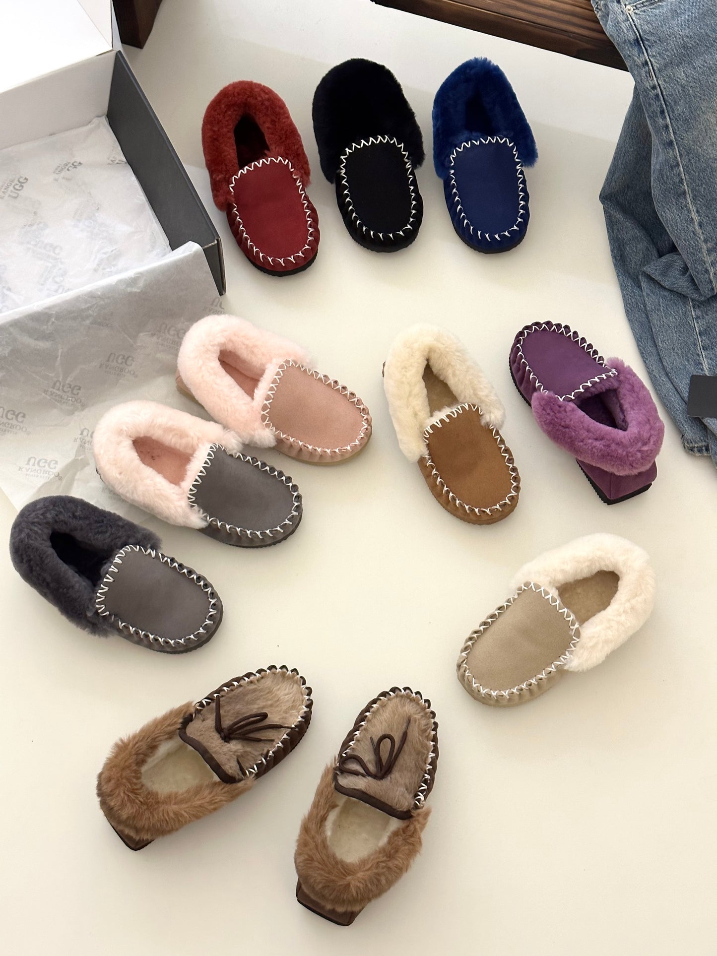 Sheepskin Moccasins