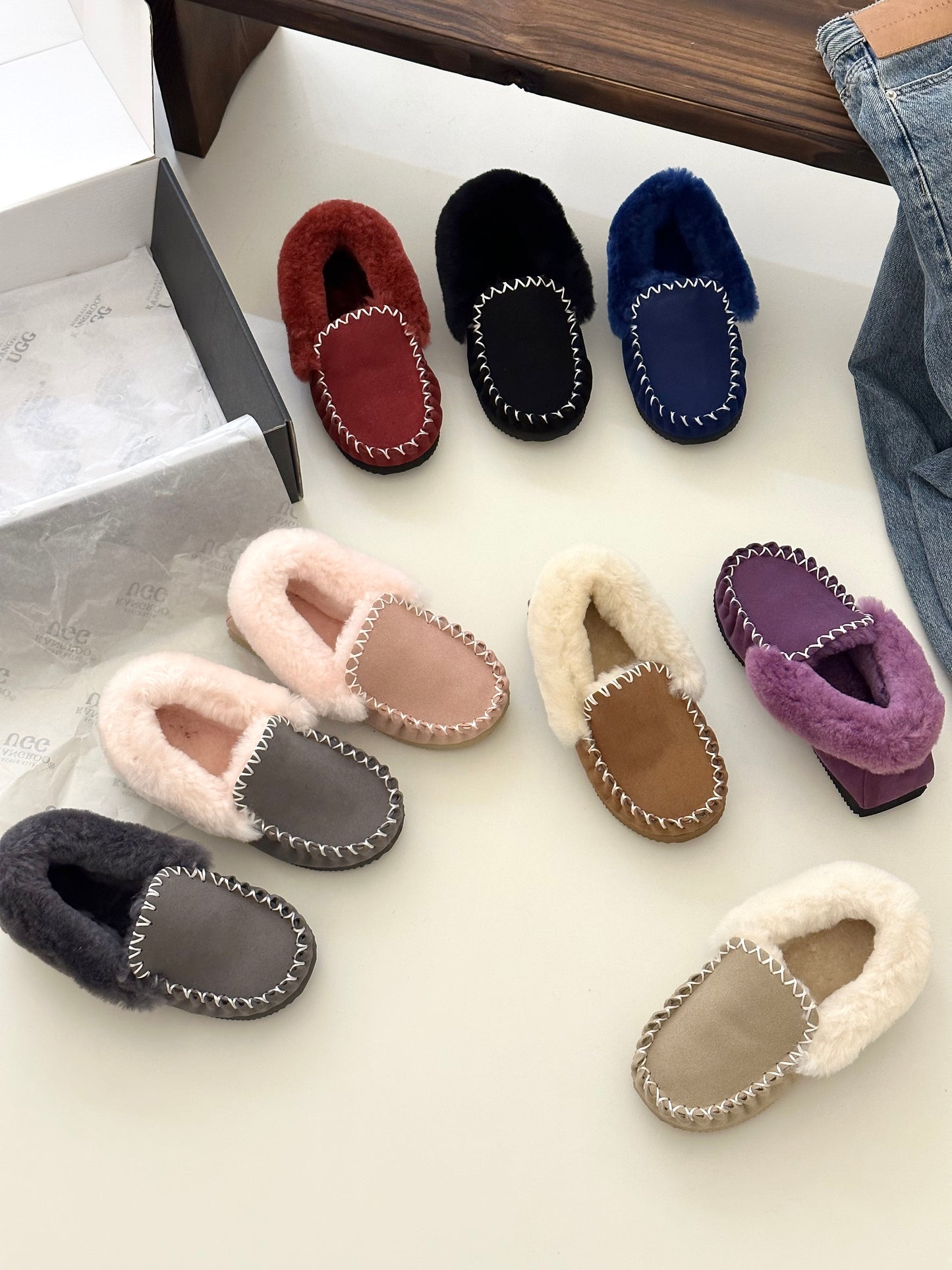 Sheepskin Moccasins