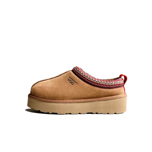 Tassie Platform Slippers Chestnut