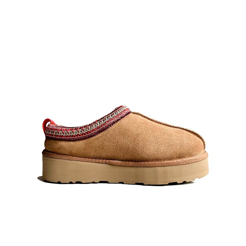 Tassie Platform Slippers Chestnut